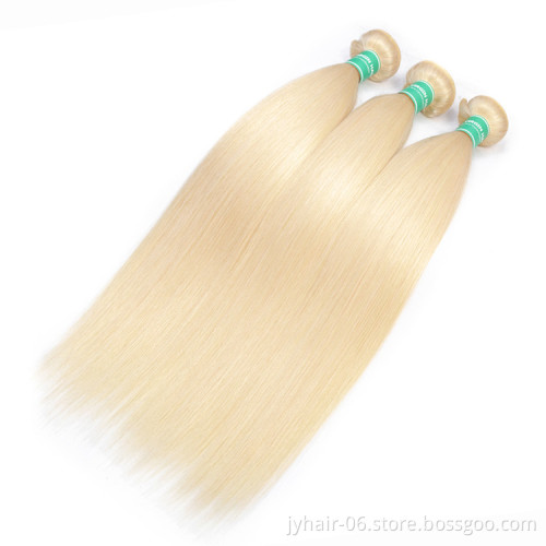 human hair bundles 4X4closure 13X4 frontal wig blonde hair full lace wig 10-30 inch in stock